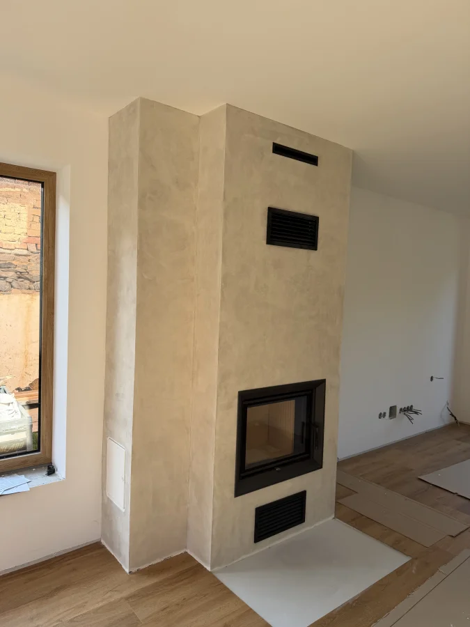 Provedení betonové stěrky - Zemitá šeď světlá
